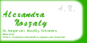 alexandra noszaly business card
