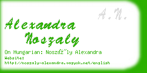 alexandra noszaly business card